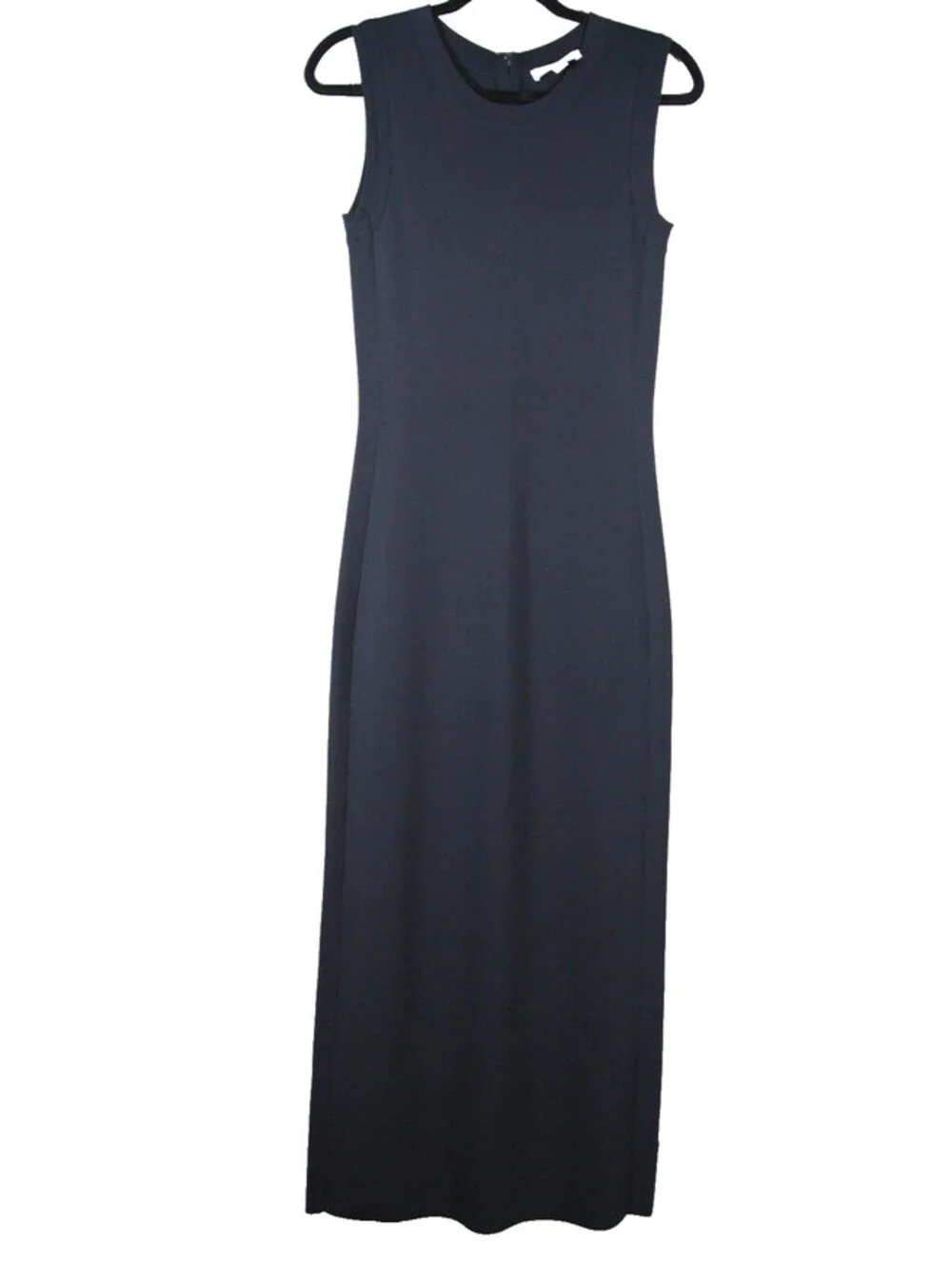 NEW, MaxMara viscose knit sheath dress Navy Size M #DD82